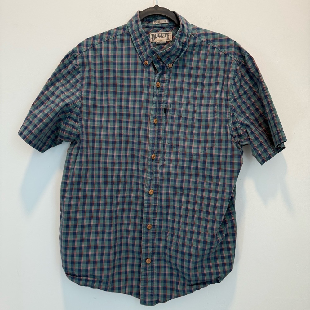 Duluth Trading Short Sleeve Cotton Shirt size M